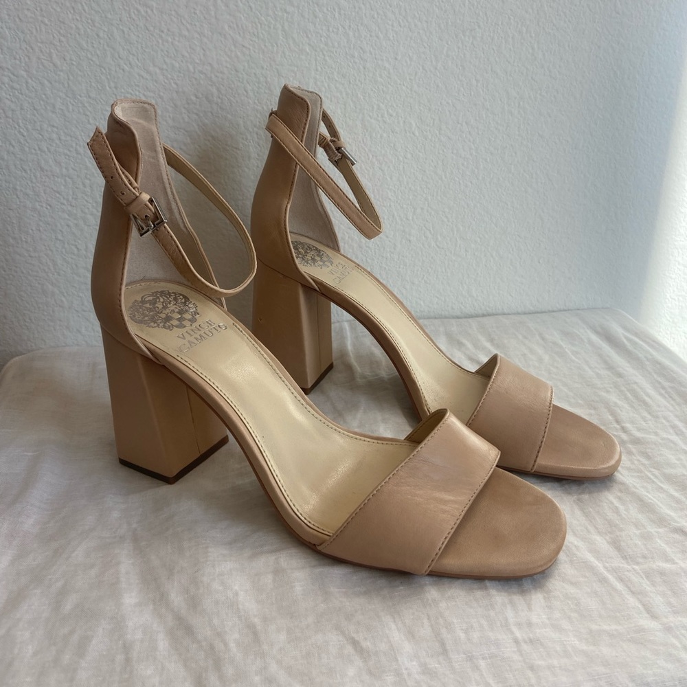 Vince Camuto Beige Tan Heels